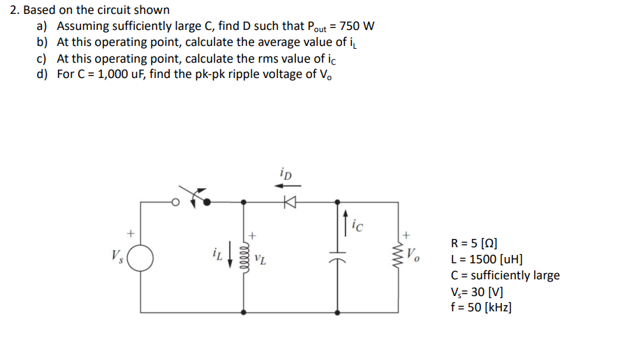 Solved 2. Based On The Circuit Shown A) Assuming | Chegg.com