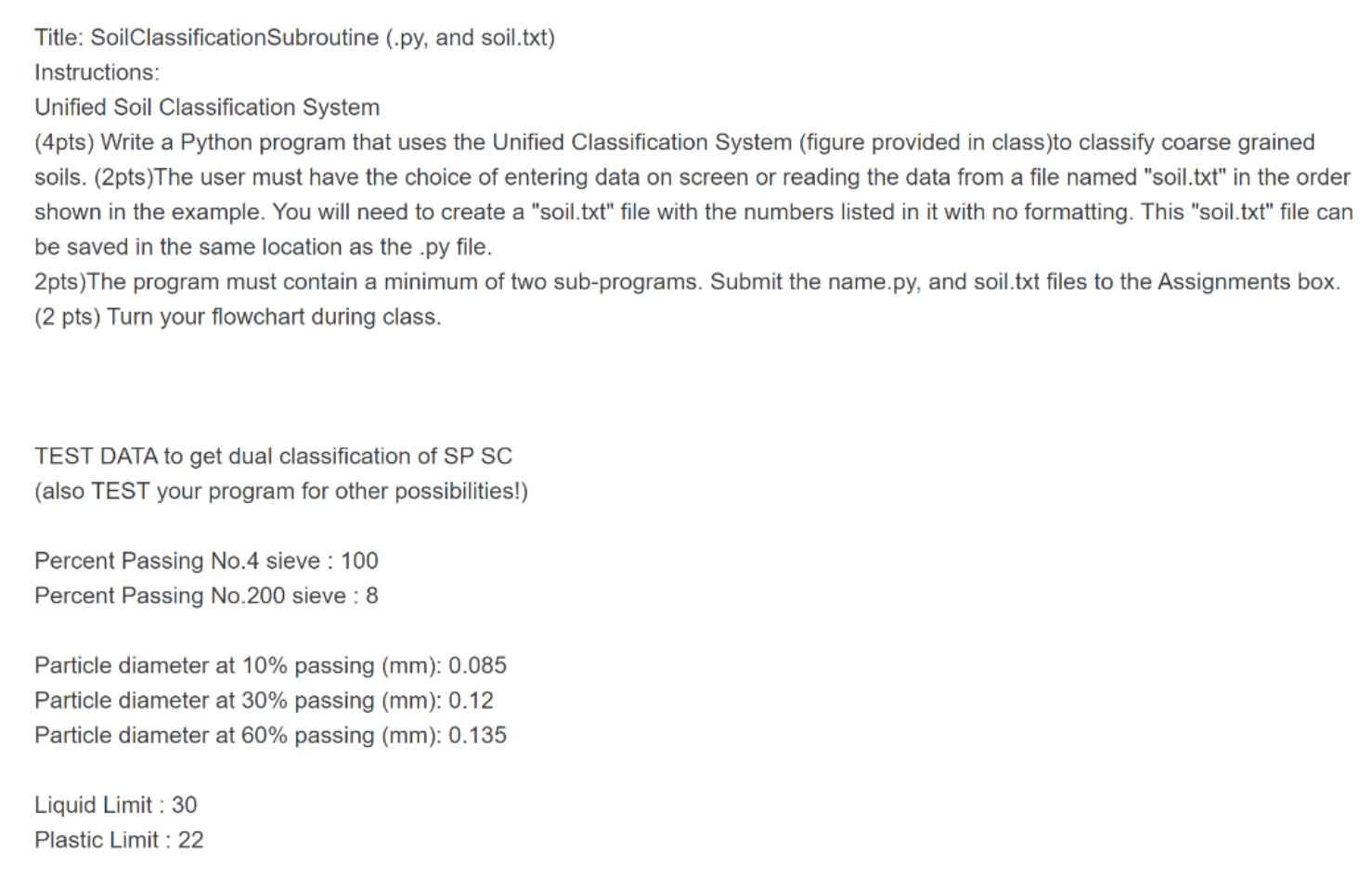 Solved Instructions: Unified Soil Classification System | Chegg.com