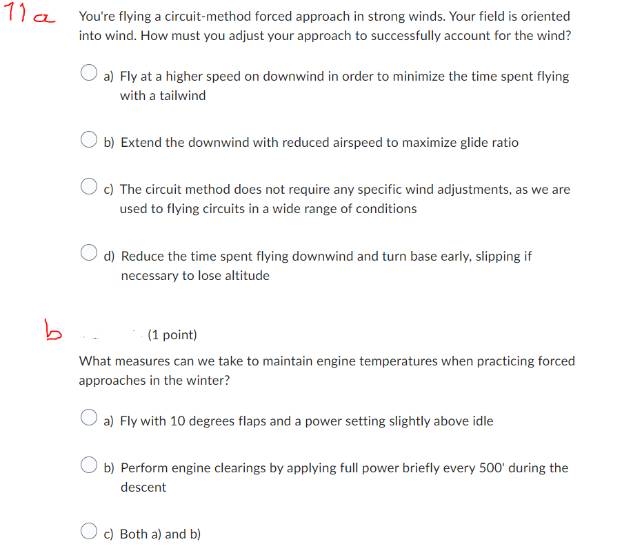 Solved You're flying a circuit-method forced approach in | Chegg.com