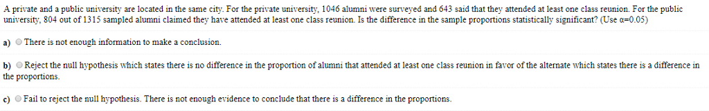 Solved A Private And A Public University Are Located In The Chegg Solved A Private And A Public University Are Located In The Chegg