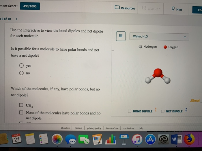 Solved ment Score: 490/1000 Resources Hint Che 6 of 10 > Use | Chegg.com