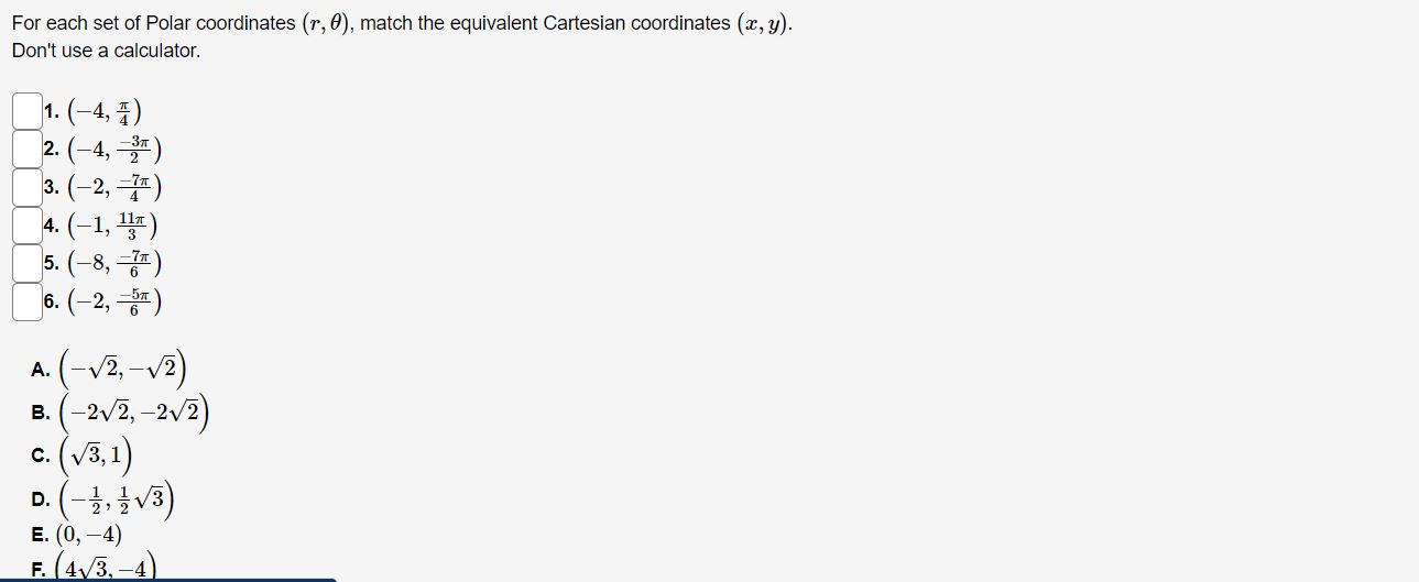 Rectangular to deals polar equation calculator