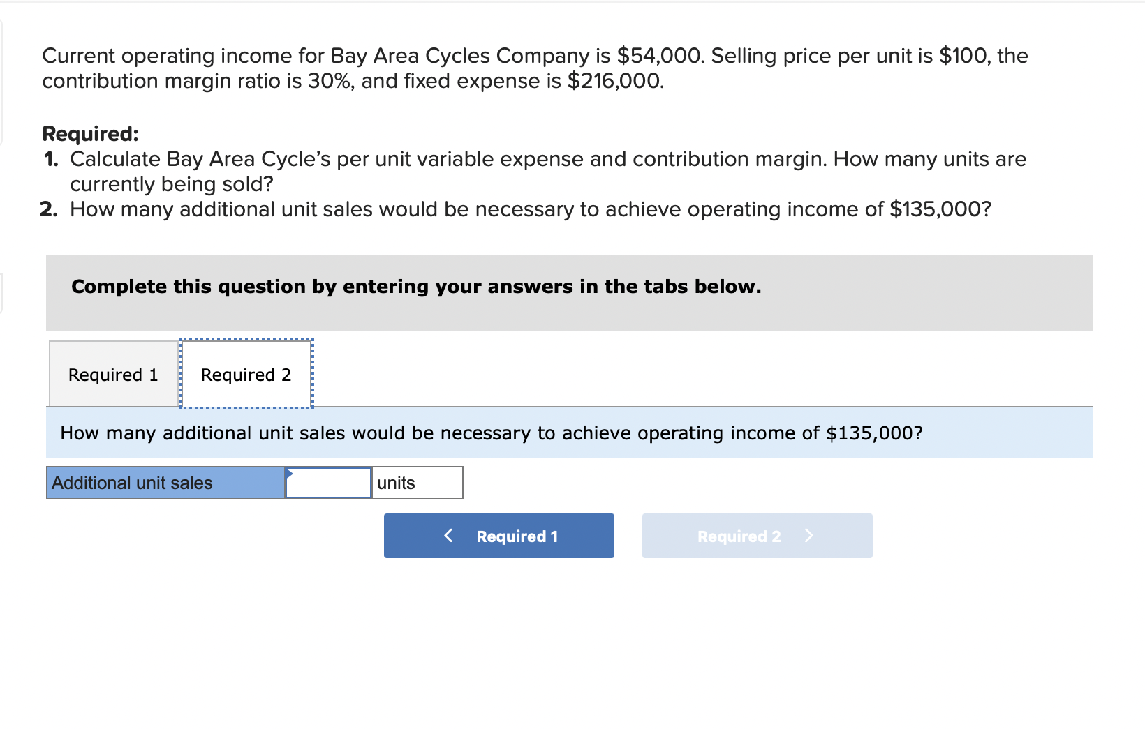 Solved Current operating income for Bay Area Cycles Company | Chegg.com