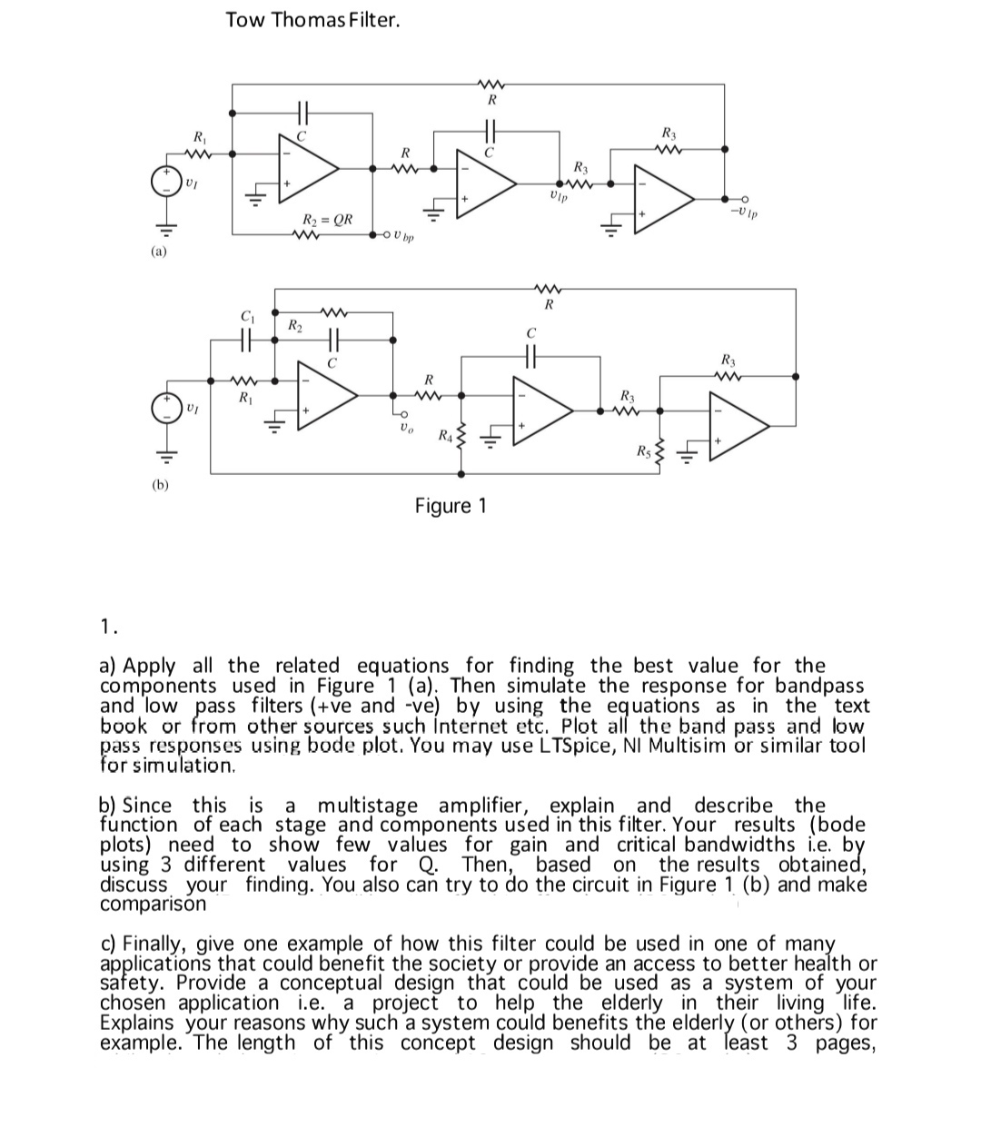 Solved Analog Circuit Circuit Diagram