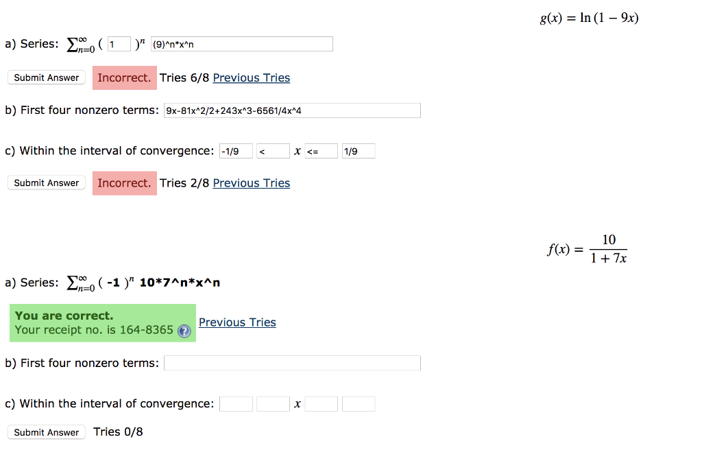 Solved A) Determine The Series Of The Given Function. In The | Chegg.com