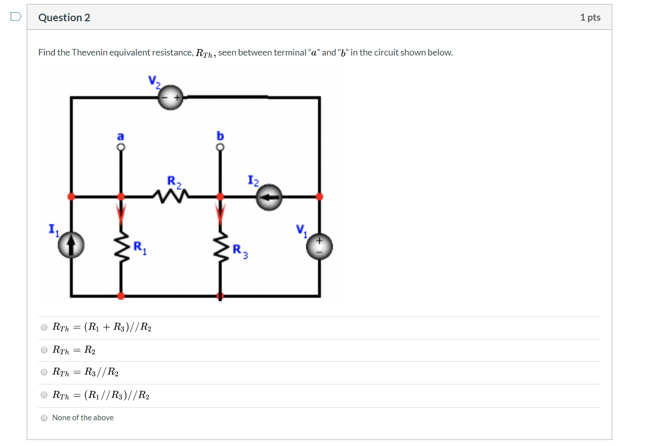 Solved Find the Thevenin equivalent resistance, RTh , seen | Chegg.com