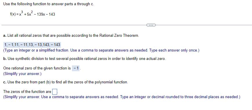 Solved Use the following function to answer parts a through | Chegg.com