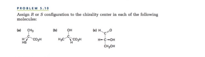 Solved PROBLEM 5.10 Assign R Or S Configuration To The | Chegg.com