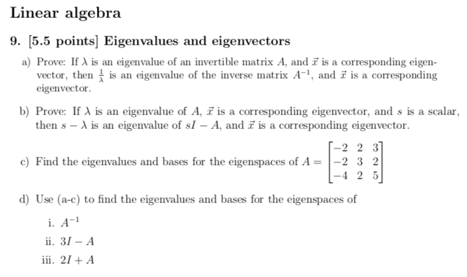 eigenvalues and eigenvectors linear algebra