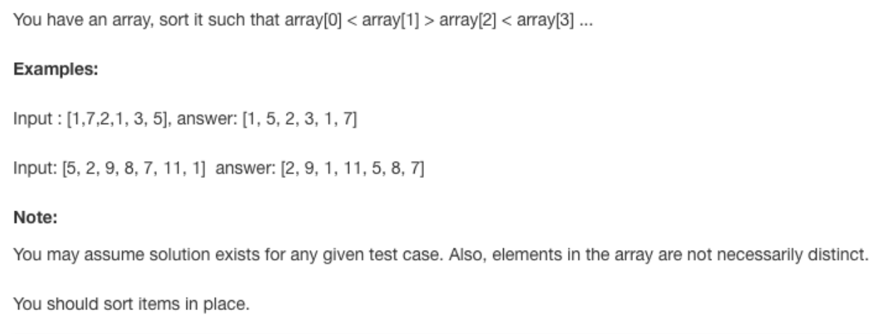 Solved You have an array, sort it such that array[O]