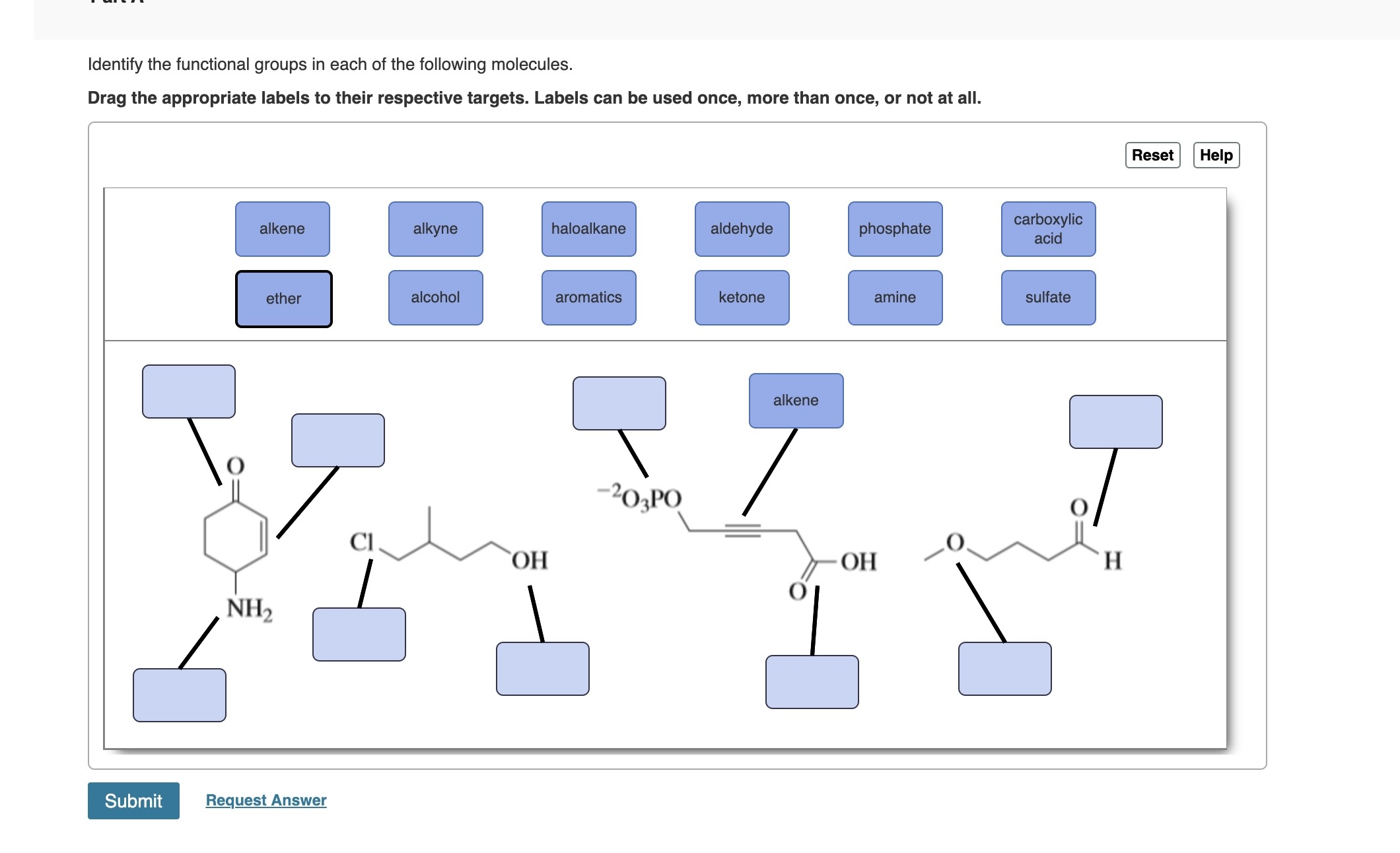 Solved Identify The Functional Groups In Each Of The | Chegg.com