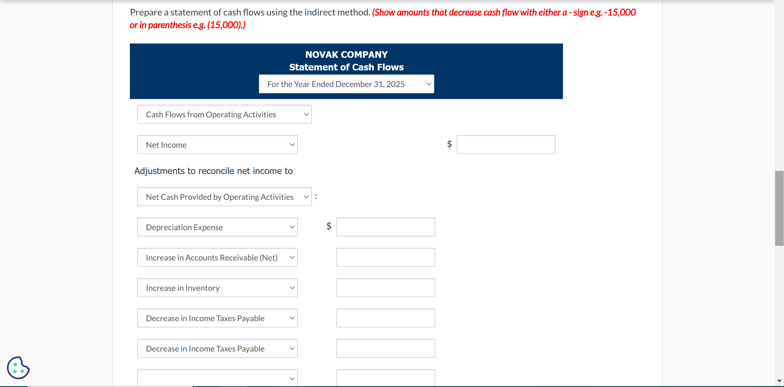 solved-comparative-balance-sheet-accounts-of-novak-company-chegg