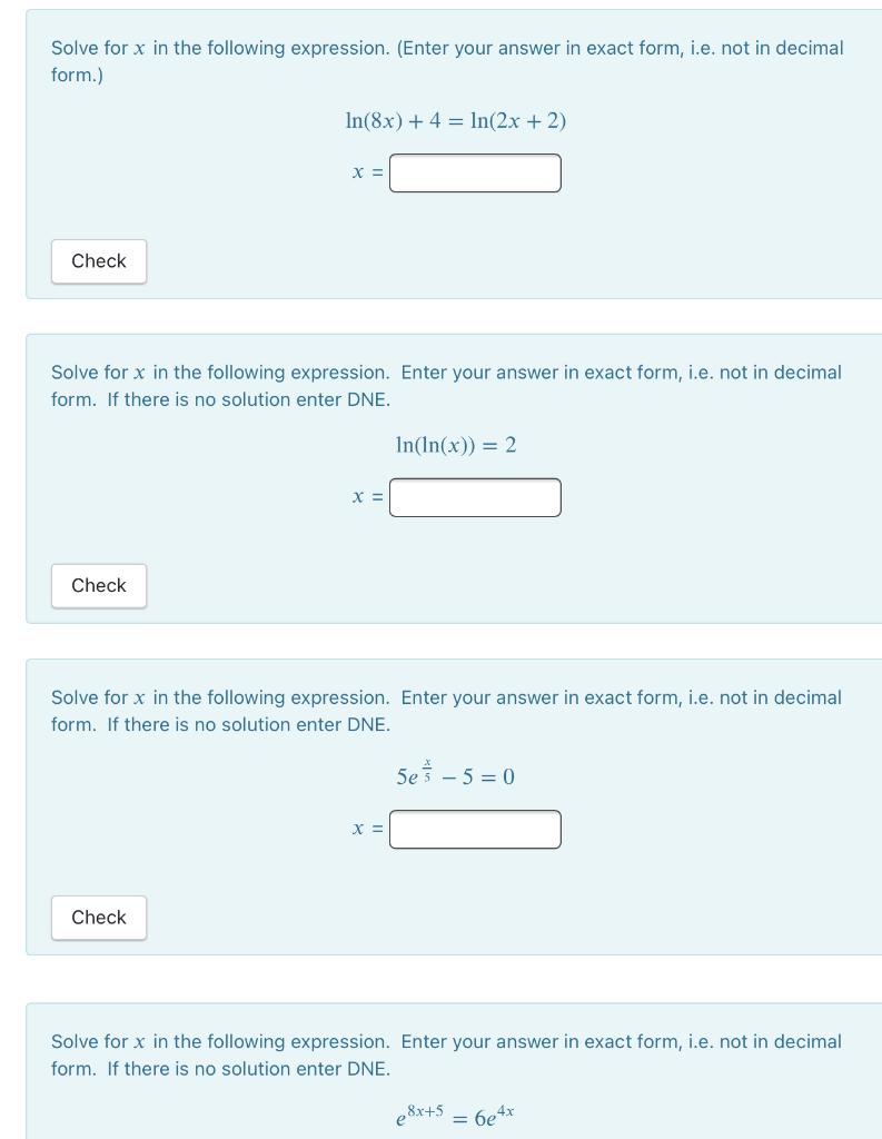 extract the assignment of x from this expression