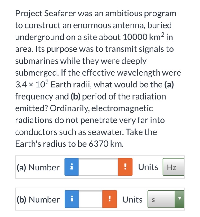 Solved Project Seafarer was an ambitious program to | Chegg.com