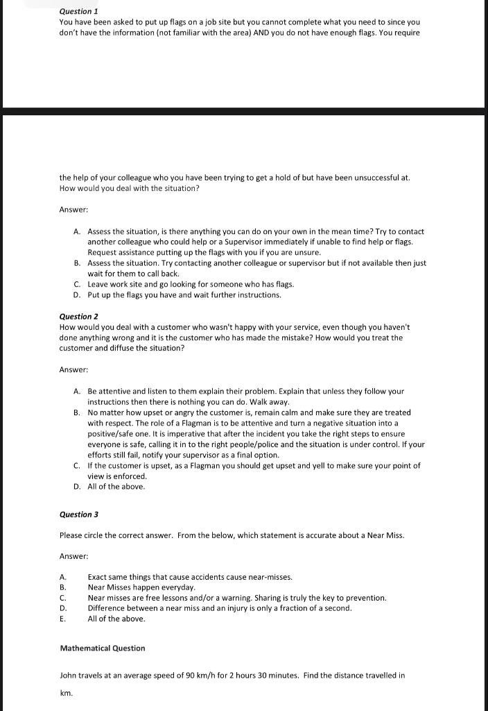 Question 1 You have been asked to put up flags on a | Chegg.com