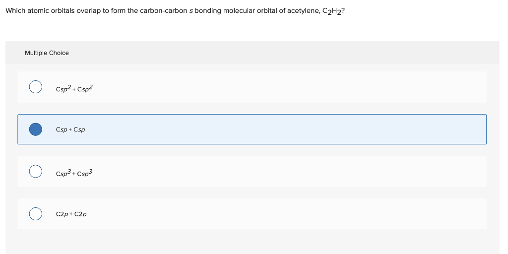 Solved Which atomic orbitals overlap to form the | Chegg.com