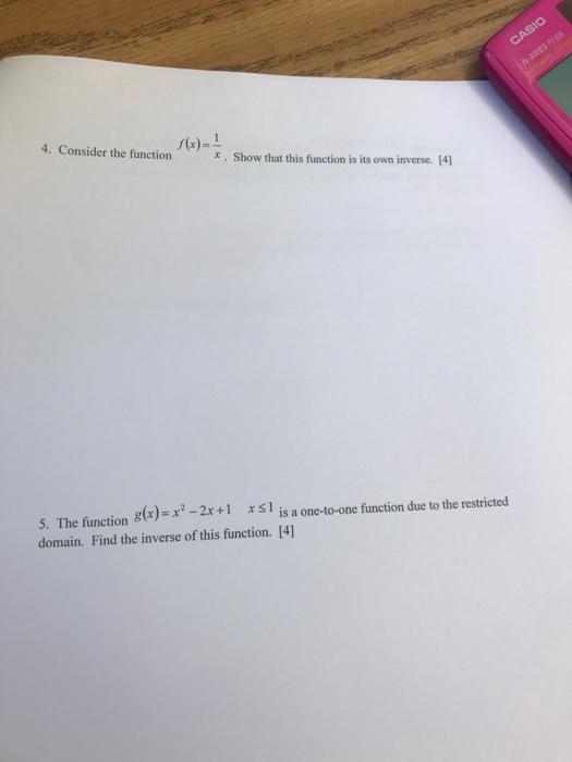 Solved Consider the function f(x) = 1/x. Show that this | Chegg.com