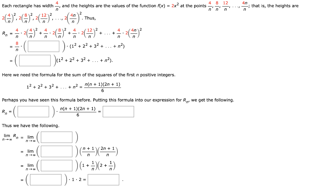 Solved 128 For the region under f(x) = 2x2 on [0, 4], show | Chegg.com