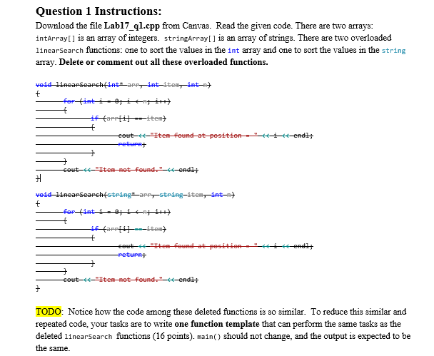 Solved C++ (1 out of 3 questions, the other two will be | Chegg.com
