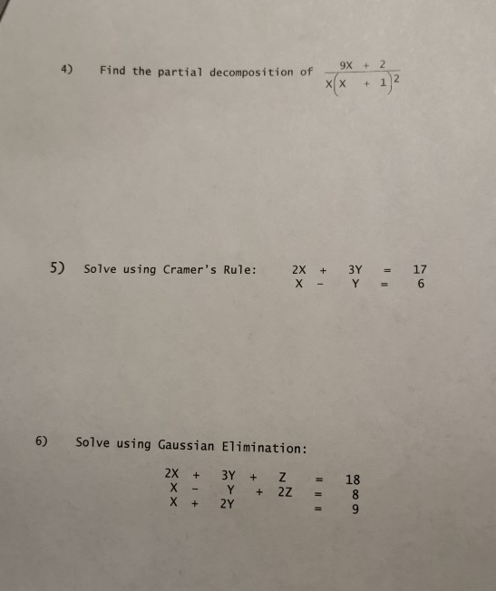 Solved Can You Explain Me What Is The Cramer S Rule And The Chegg Com