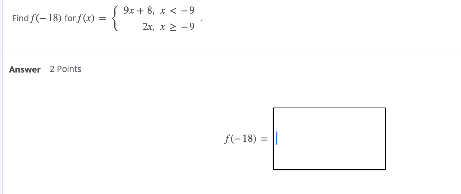 solved-find-f-18-for-f-x-9x-8-x