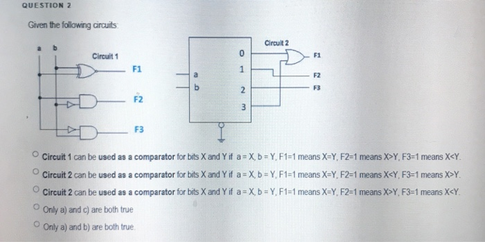 Solved QUESTION 1 Given the following circuits Circuit 2 | Chegg.com