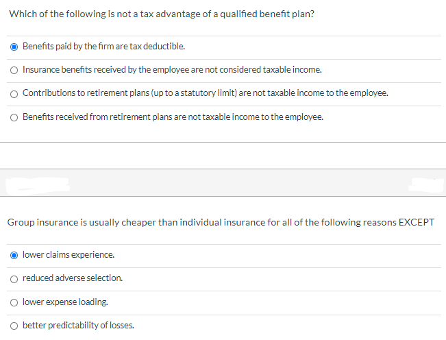 Solved Which of the following is not a tax advantage of a | Chegg.com