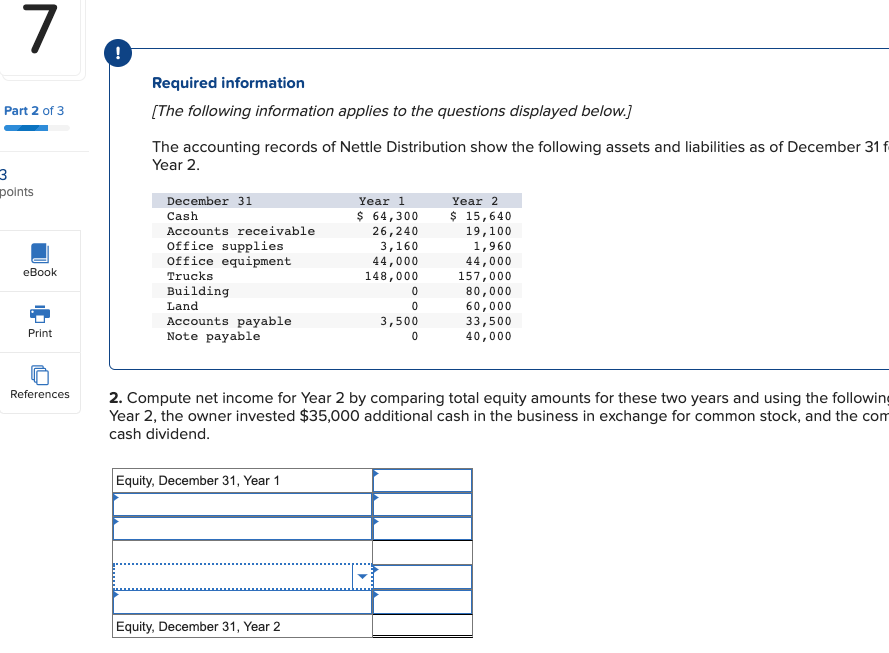 Solved options are: Add: Dividends Add: Net income Add: | Chegg.com