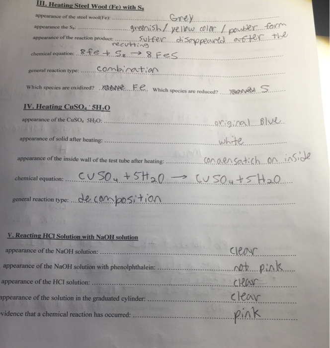 report-sheet-lab-10-chemical-reactions-and-equations-answers-tessshebaylo