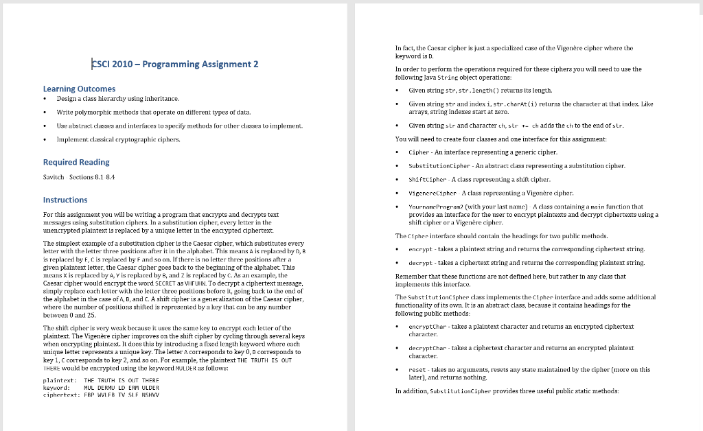 Solved |CSCI 2010 - Programming Assignment 2 . Learning | Chegg.com