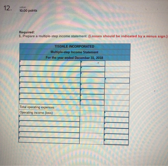 Solved [The following information applies to the questions | Chegg.com