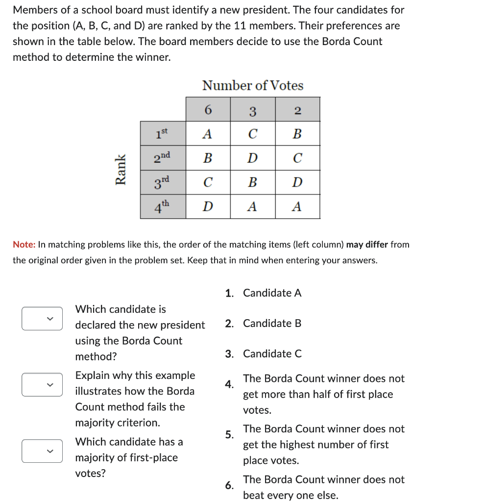 Board Preferences