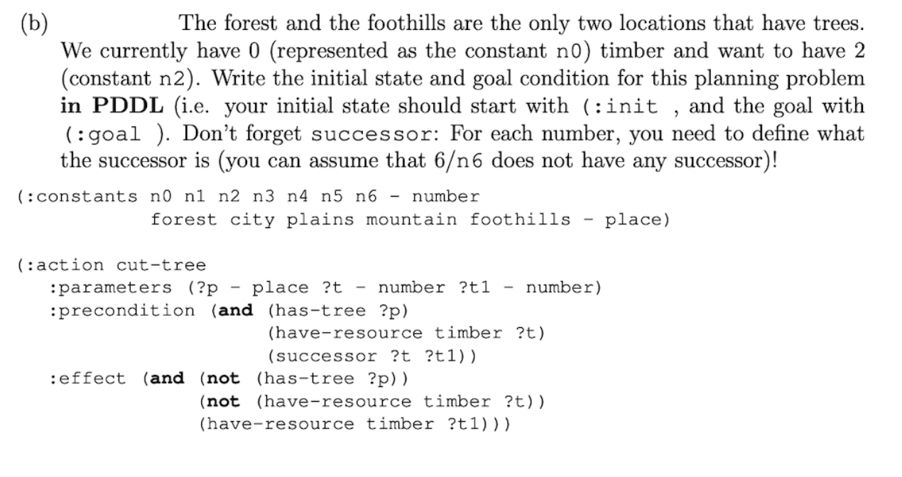 Solved 2 (b) The forest and the foothills are the only two | Chegg.com