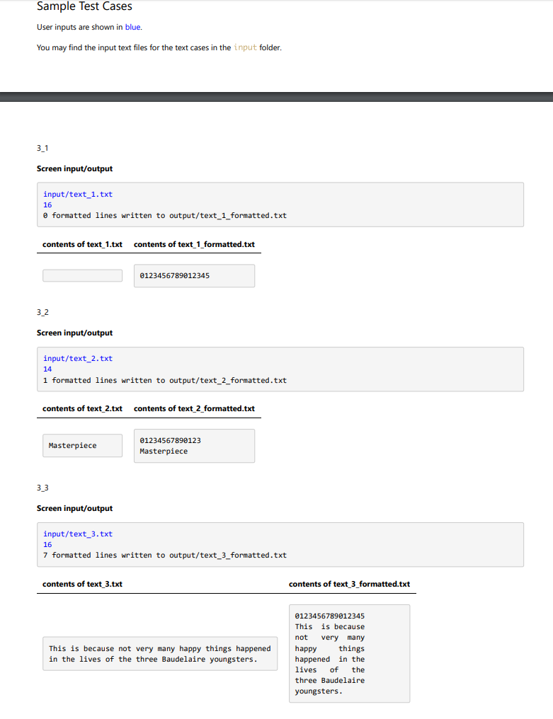 c program files & formats | testingdocs Images High... Problem 3: Text Formatting Write a C++ program that | Chegg.com