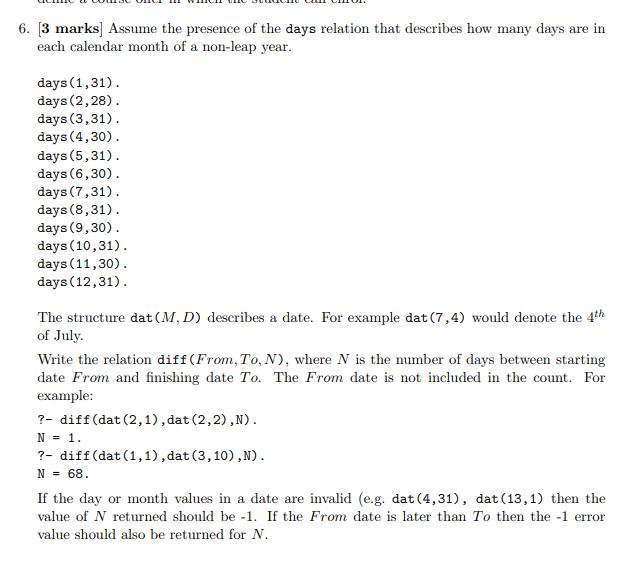 solved-6-3-marks-assume-presence-days-relation-describes