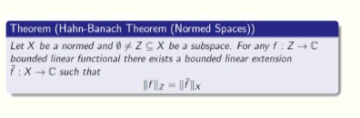 Solved Theorem (Hahn-Banach Theorem (Normed Spaces)) Let X | Chegg.com