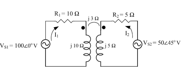 Solved A Magnetically Coupled Circuit Is Shown In The Figure | Chegg.com