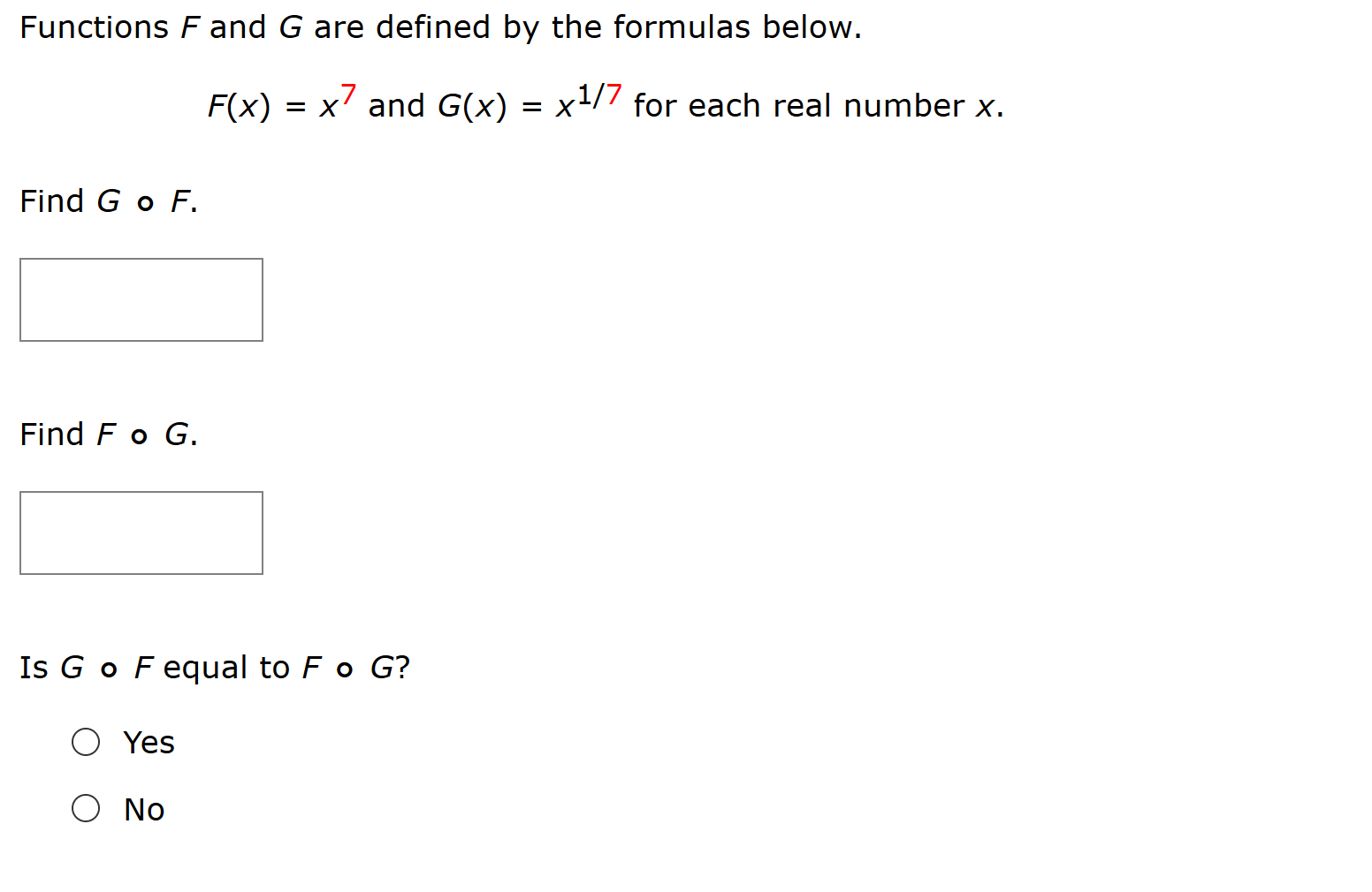 Solved Functions F And G Are Defined By The Formulas Belo Chegg Com