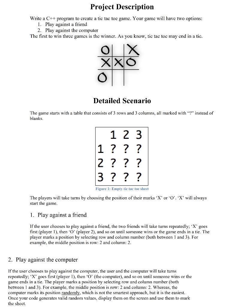 C++ Tic Tac Toe Game project