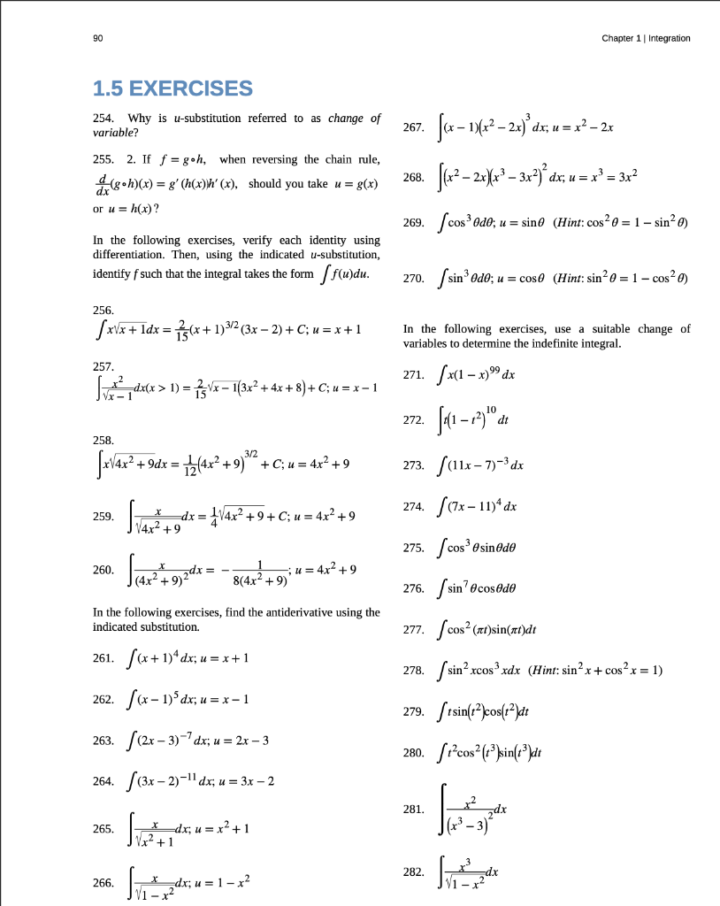 Solved 90 Chapter 1∣ Integration 1.5 EXERCISES 254. Why is | Chegg.com