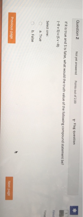 Solved Question 2 Not yet answered Points out of 2.00 P Flag | Chegg.com