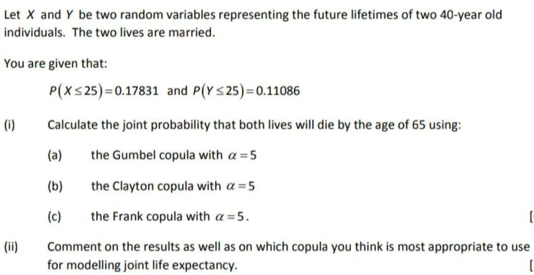 Solved Let X and Y be two random variables representing the | Chegg.com