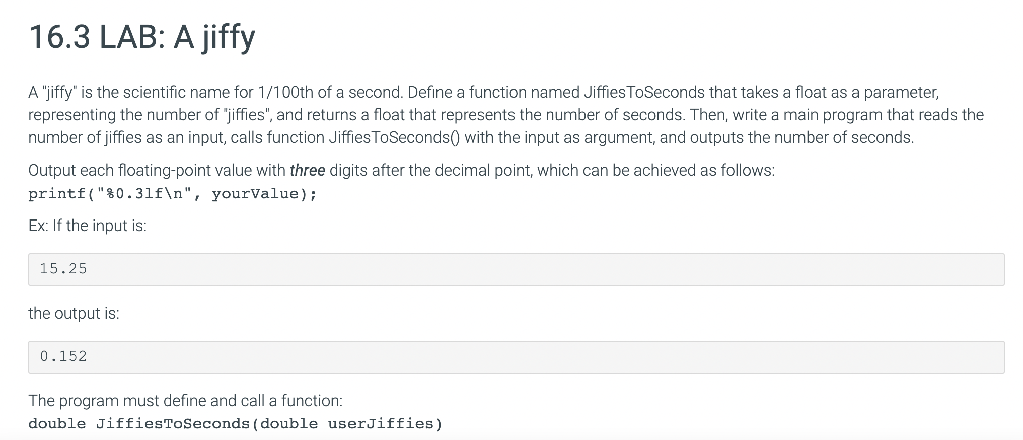 Solved A "jiffy" is the scientific name for 1/100th of a