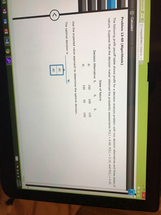 Solved Problem 13-05 (Algorithmic) The following profit | Chegg.com