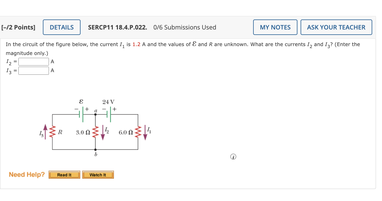 Solved In the circuit of the figure below, the current I1 is | Chegg.com