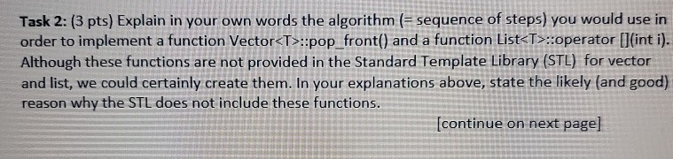 Solved Task 2: (3 pts) Explain in your own words the | Chegg.com