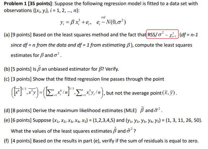 Solved Iid Problem 1 35 Points Suppose The Following R Chegg Com
