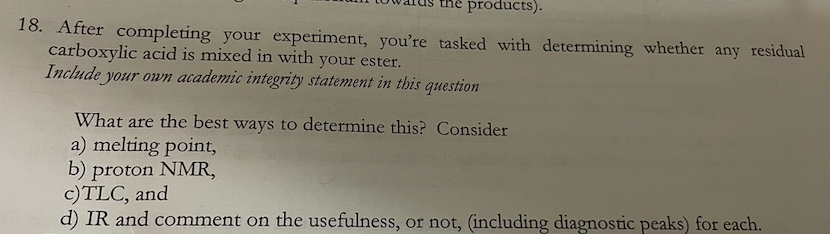 Solved INSTRUCTIONS A. SETTING UP THE EXPERIMENT Part 1: 1. | Chegg.com