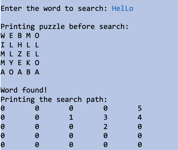 Solved The main program (wordsearch. c) is given to you | Chegg.com