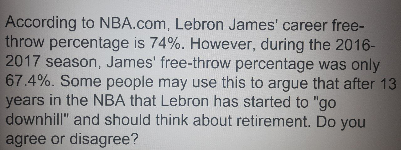 Lebron james hot sale ft percentage